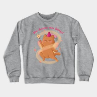 Bless Your Mental Health Cat Fairy Crewneck Sweatshirt